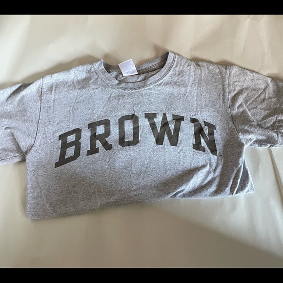 Brown University Grey Gildan T-Shirt - Picture 1 of 2